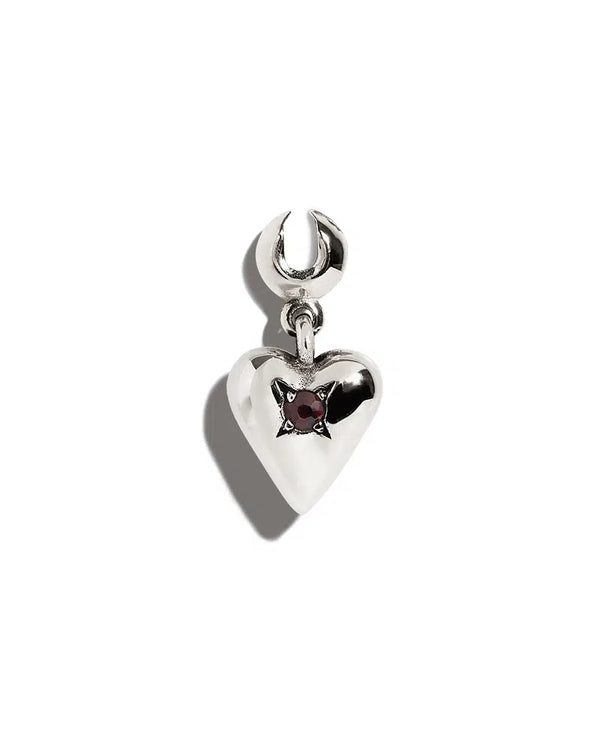 Sammi Heart with Garnet Charm