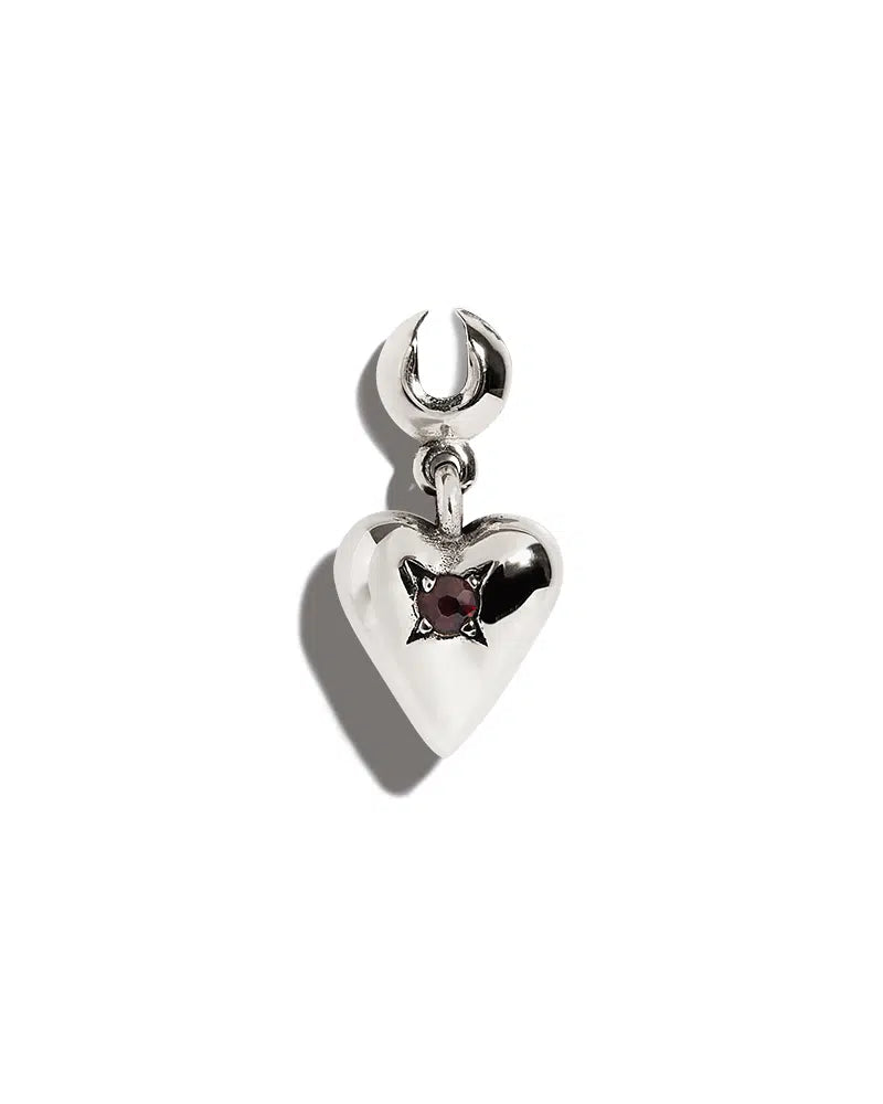 Sammi Heart with Garnet Charm