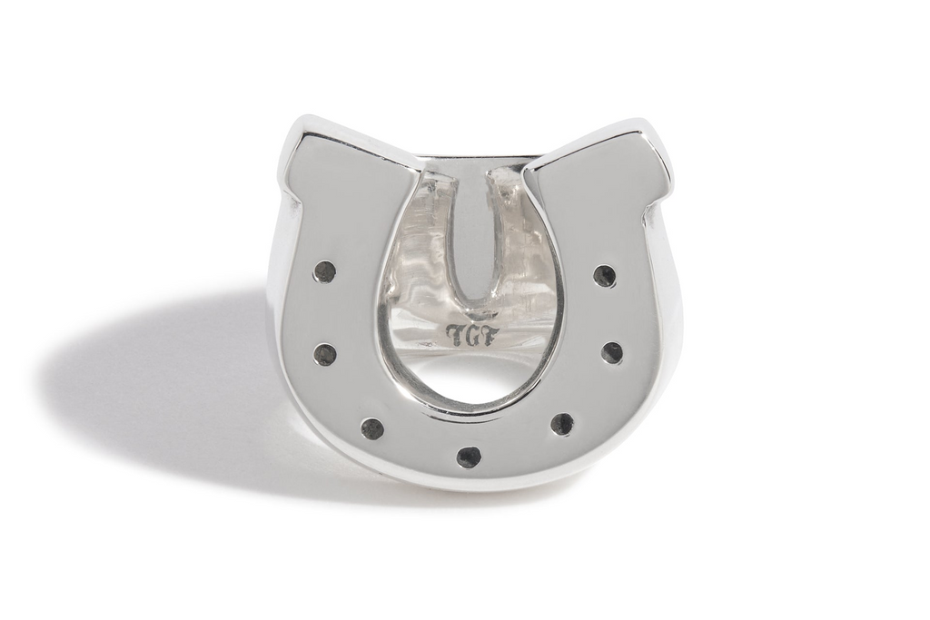 Horseshoe With Dots Ring