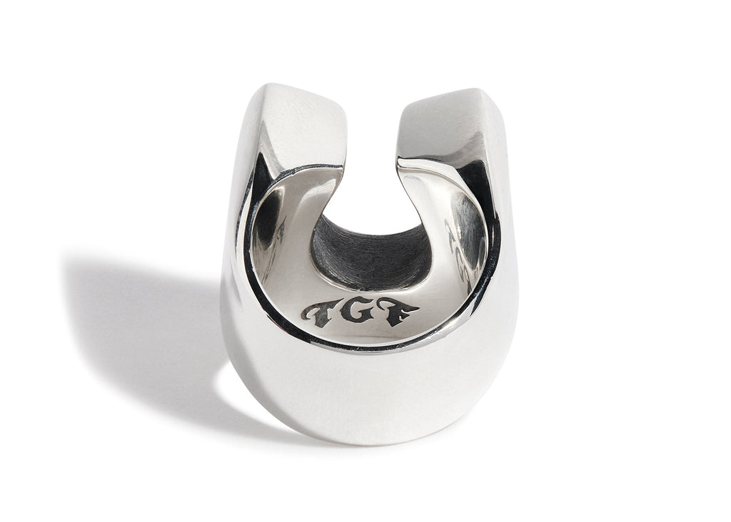 Horseshoe With Dots Ring