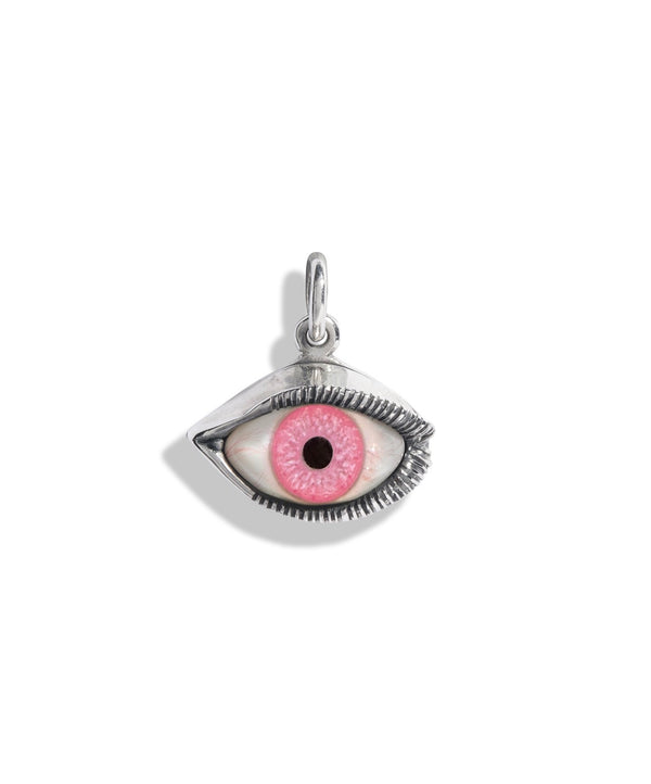 Small Pink Eye Pendant