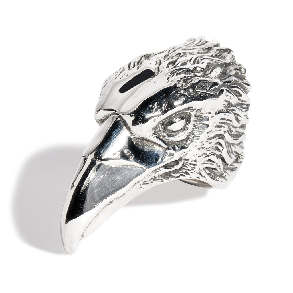 Large Eagle Head Ring