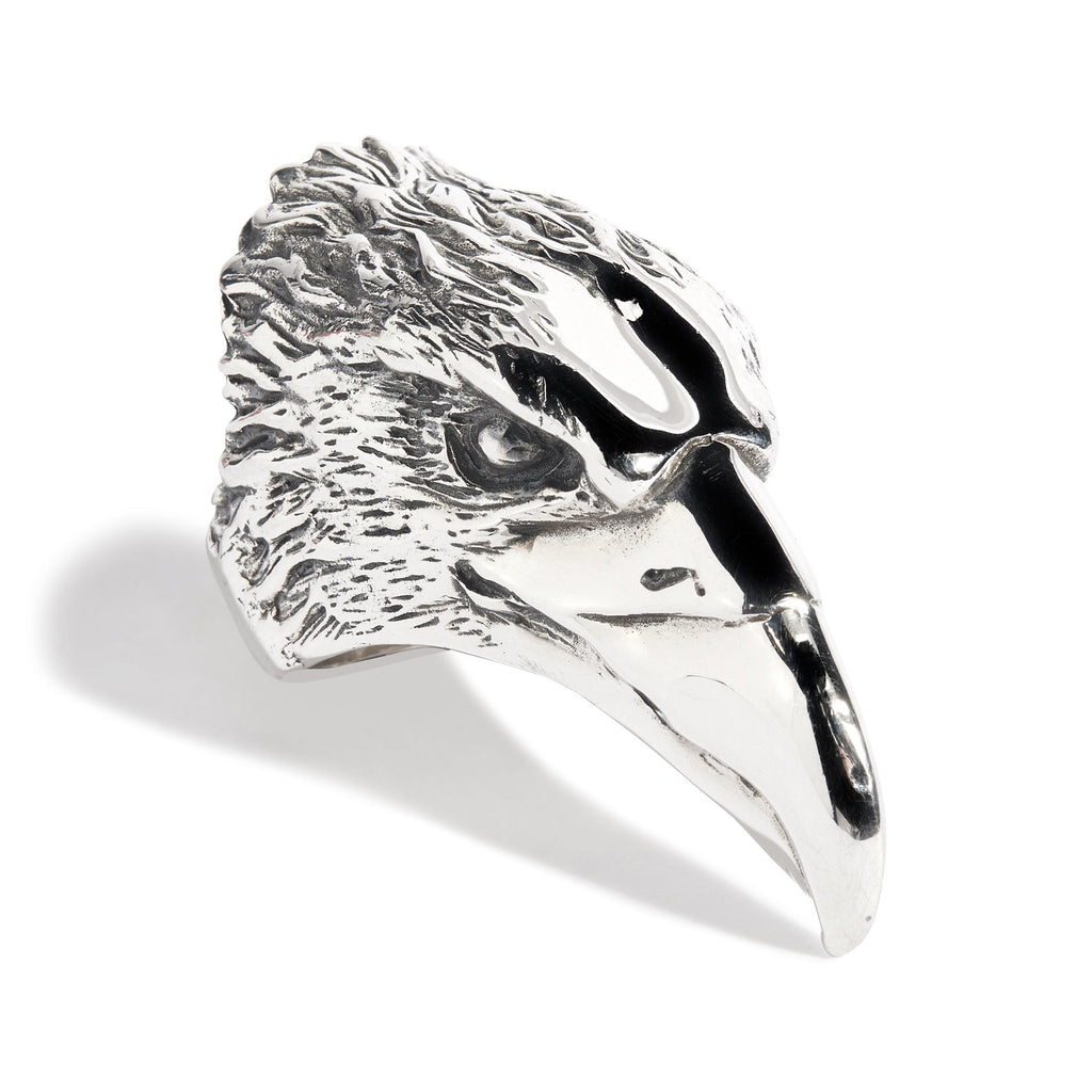 Large Eagle Head Ring