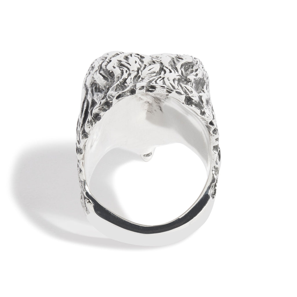 Large Eagle Head Ring