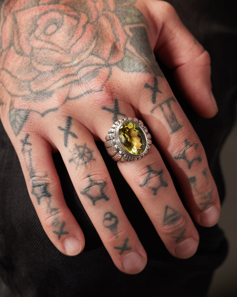 Large Feather Setting Ring