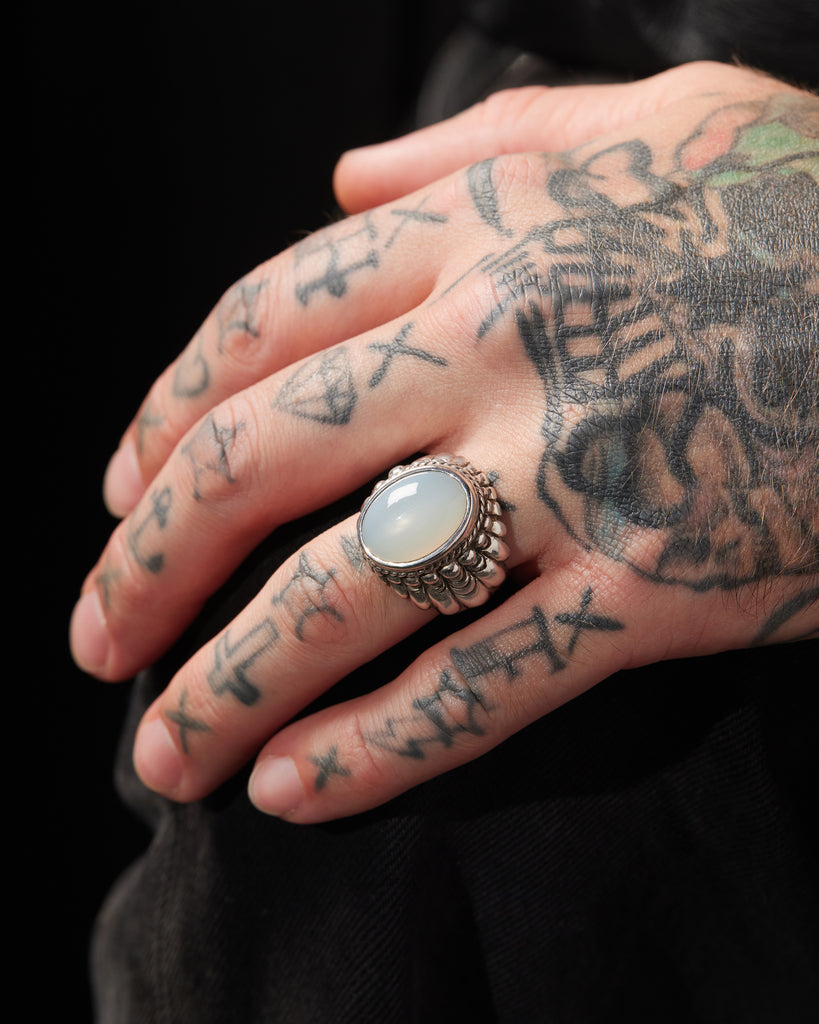 Large Feather Setting Ring