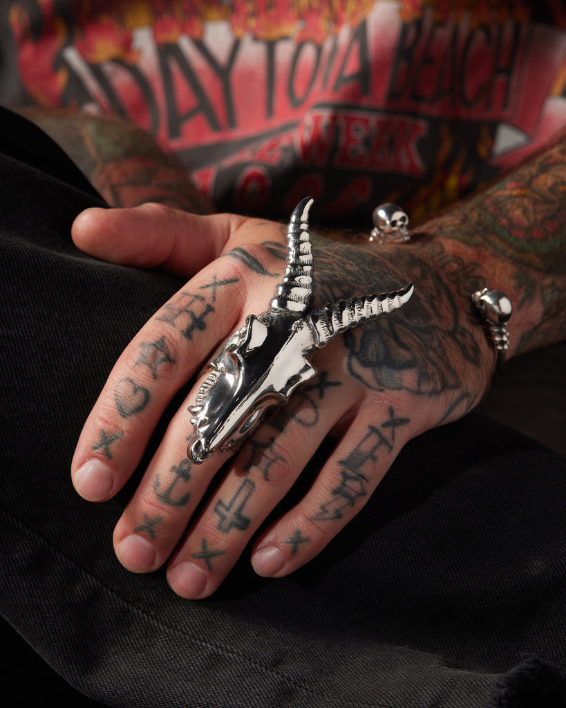 Large Kudu Skull Ring