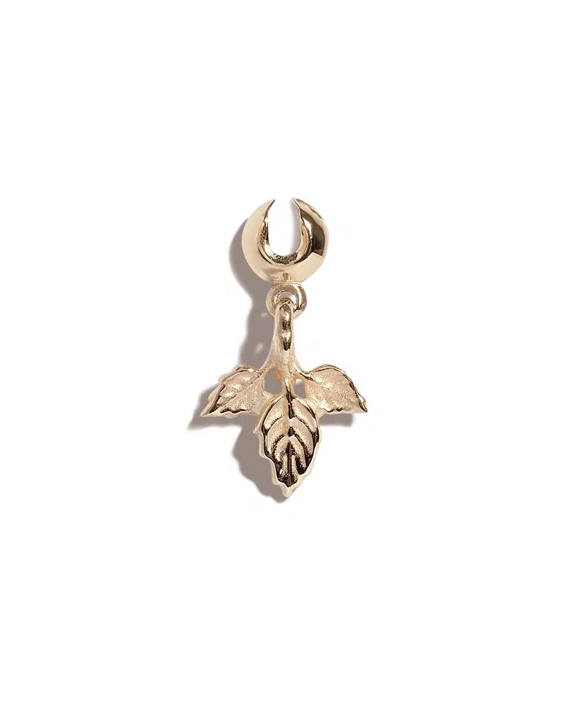 Solid 9ct Gold Sammi Leaf Charm