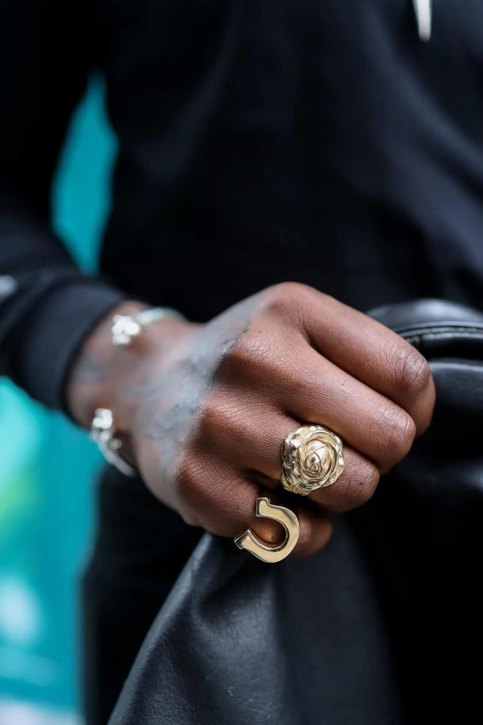 Solid 9ct Gold Rose Ring