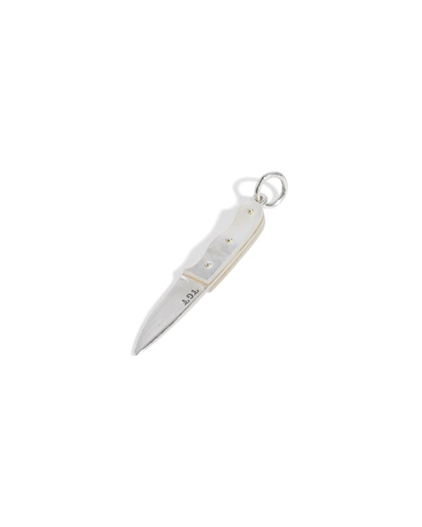 White Mother of Pearl Knife Pendant