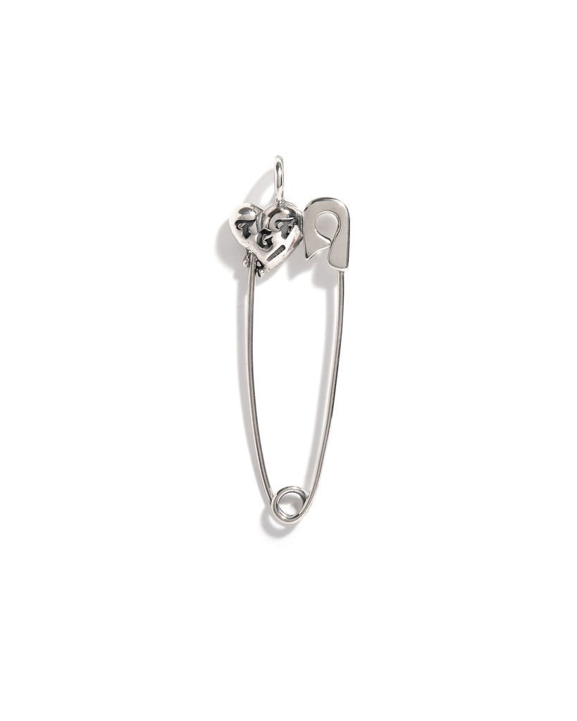 TGF x Emily Malice Heart Safety Pin Pendant & Chain