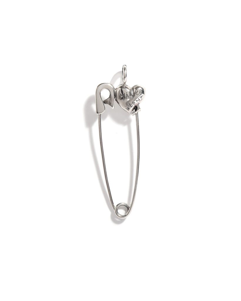 TGF x Emily Malice Heart Safety Pin Pendant & Chain