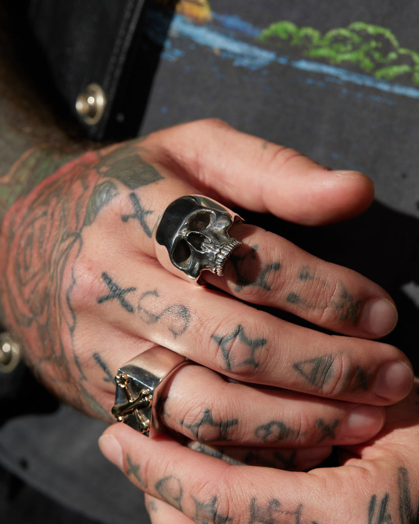 Jawless Medium Anatomical Skull Ring