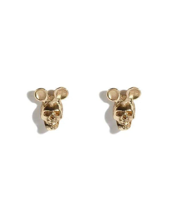 9ct Gold Micro Michael Rodent Stud (not pair)