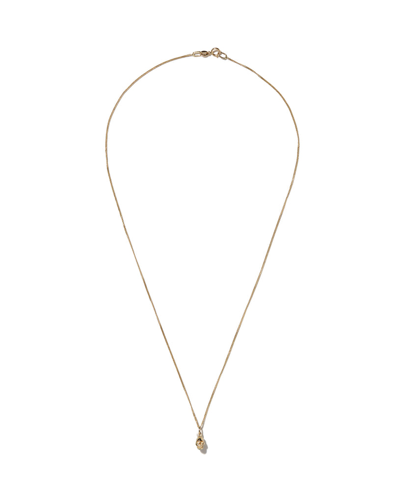 Solid 18ct Gold Micro Anatomical Skull Pendant and Chain