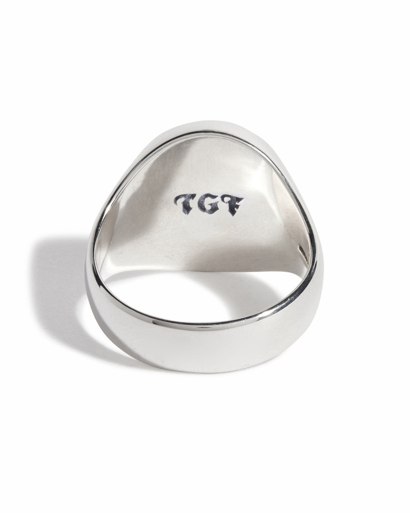 Large Moon Signet Ring