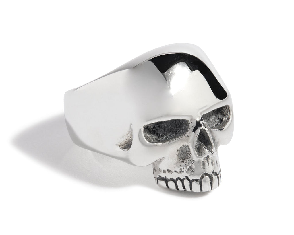 New Skool Skull Ring