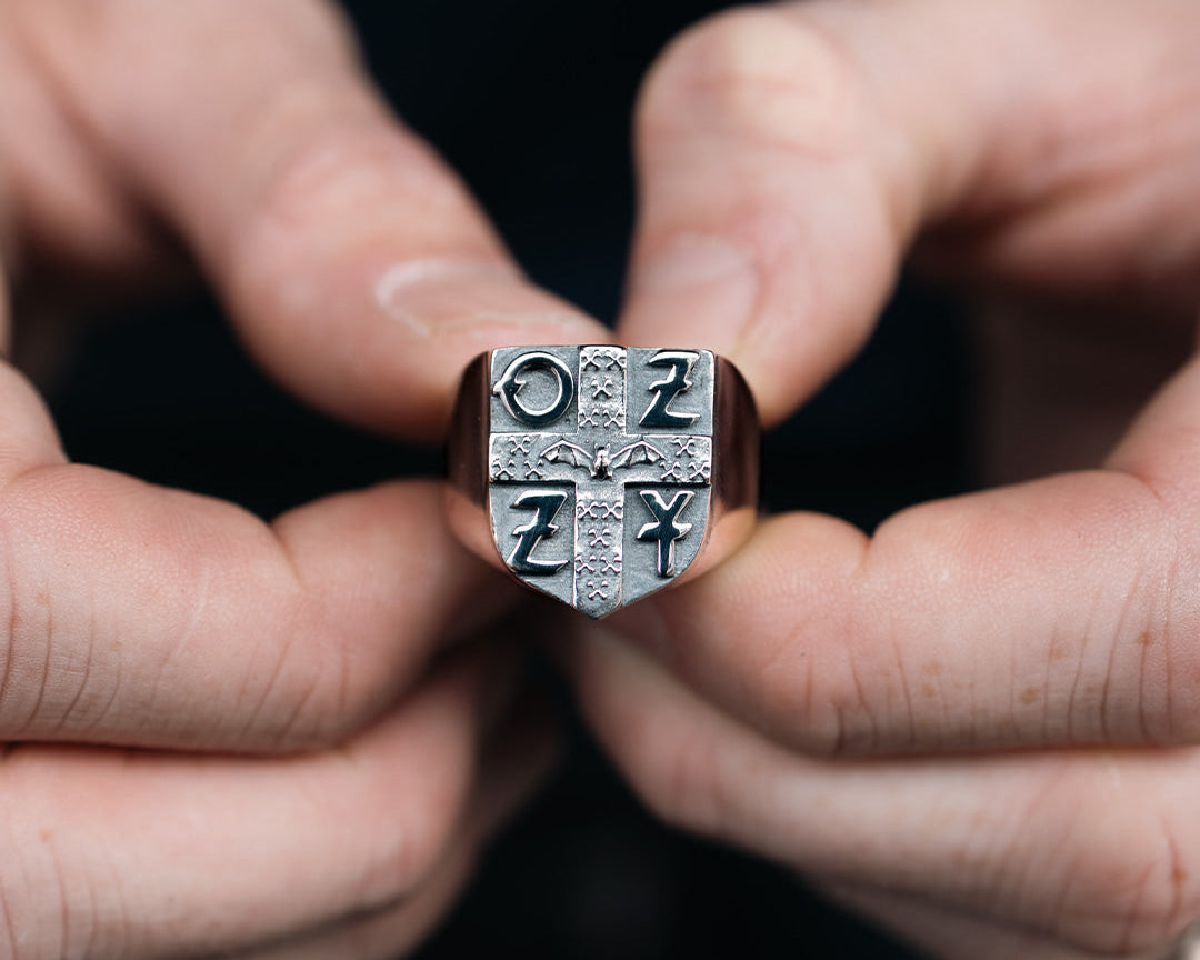 The Ozzy Crest Ring and Ozzy Pendant - the official collaboration in the run ...