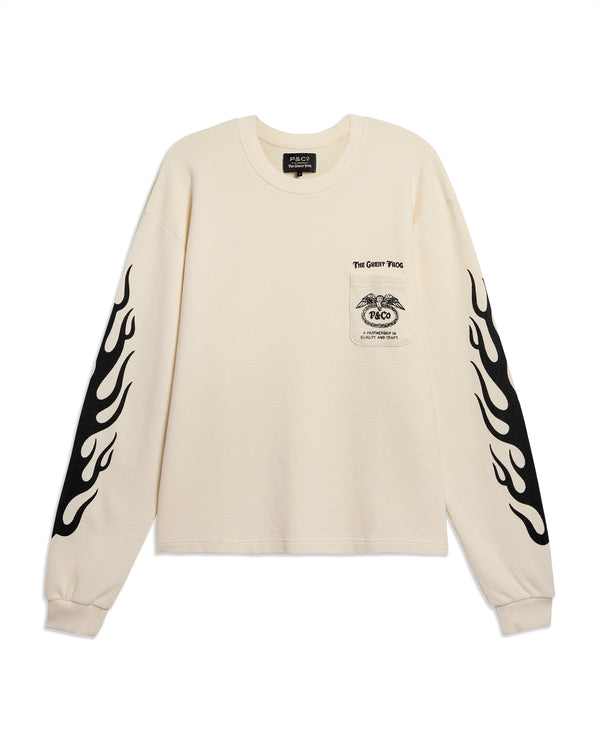 TGF x P&Co Waffle Boxy Long Sleeve