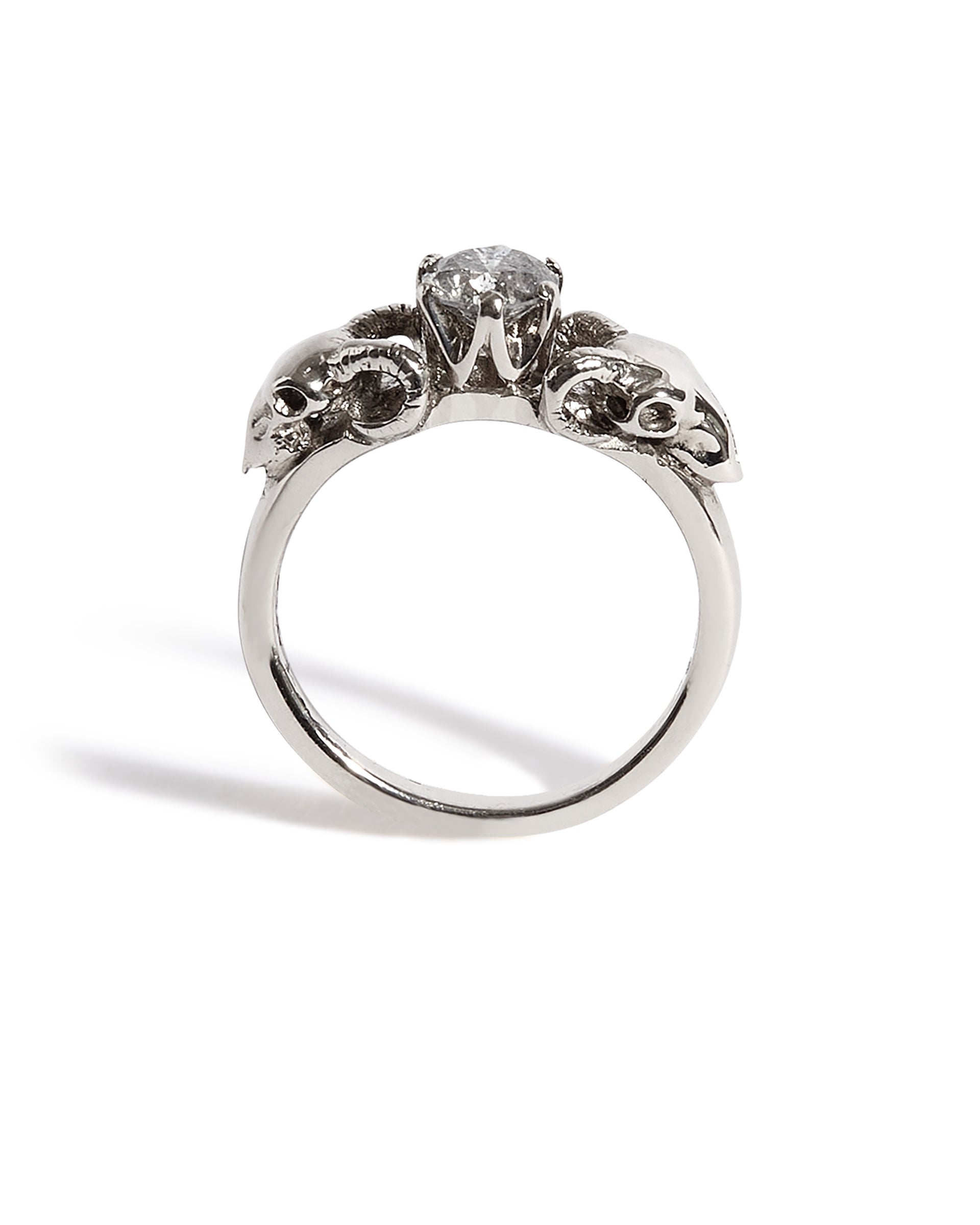 Pan's Bride Engagement Ring with a Salt and Pepper Diamond – The Great ...