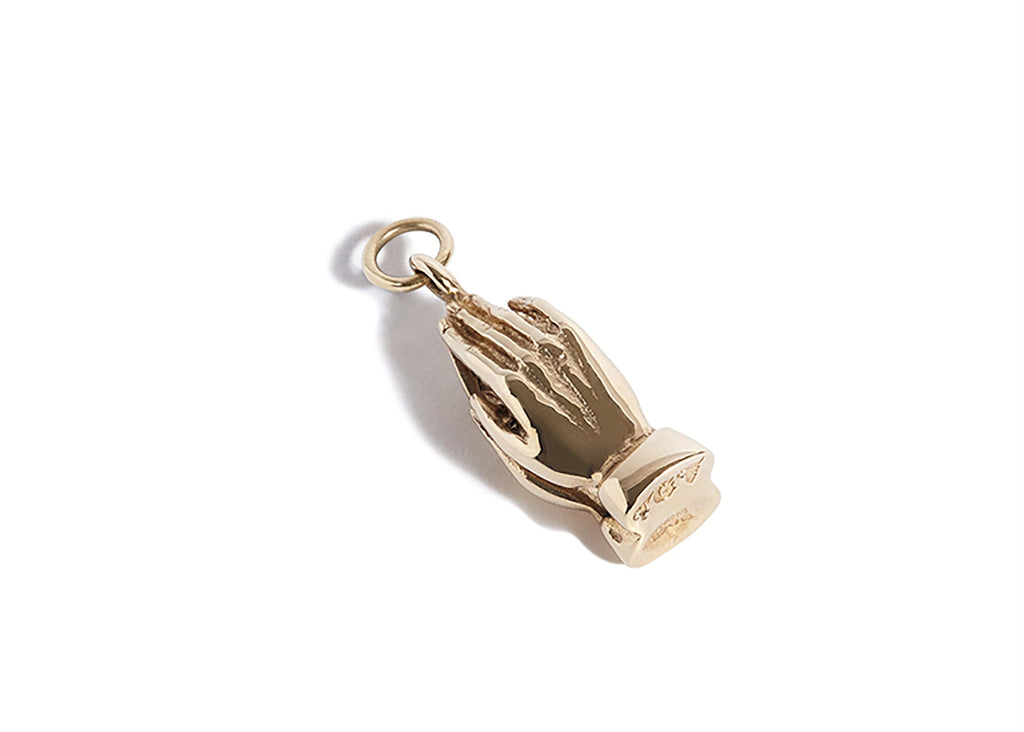 Solid 9ct Gold Praying Hands Pendant