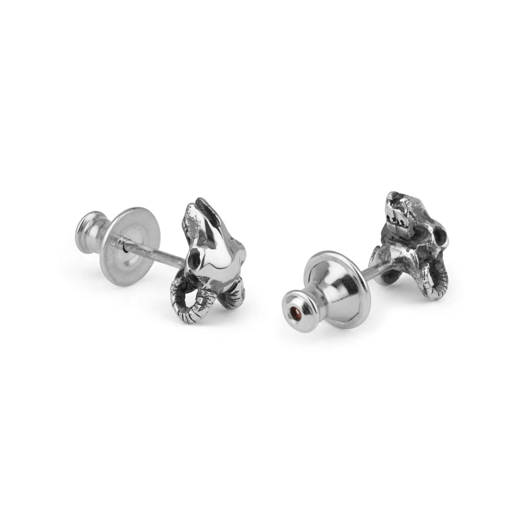 Ram Skull Studs (Pair)