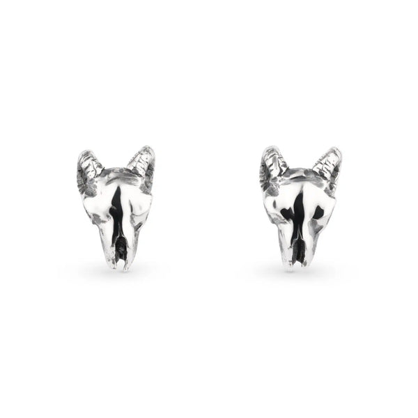 Ram Skull Studs (Pair)