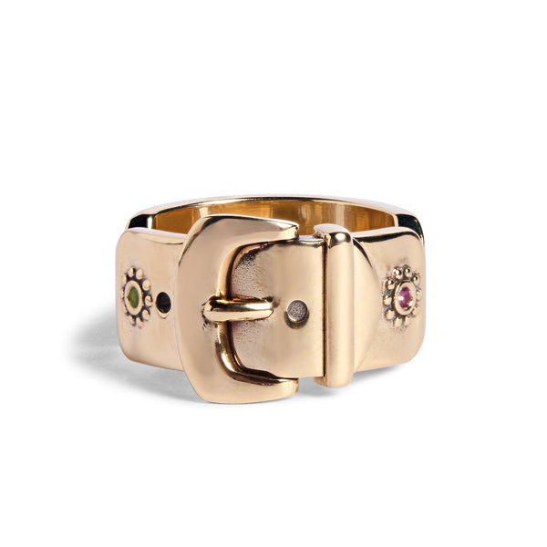 Sammi x TGF 9ct Gold 'Dolly' Ring with Precious Stones