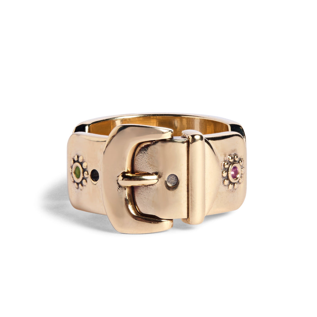 Sammi x TGF 9ct Gold 'Dolly' Ring with Precious Stones