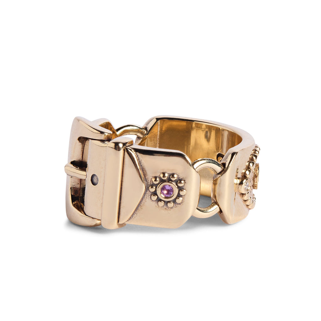 Sammi x TGF 9ct Gold 'Dolly' Ring with Precious Stones