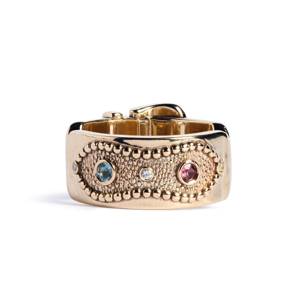 Sammi x TGF 9ct Gold 'Dolly' Ring with Precious Stones