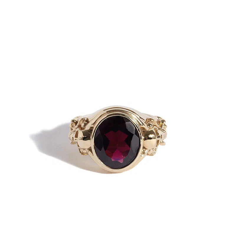 Solid Gold Chalice Ring