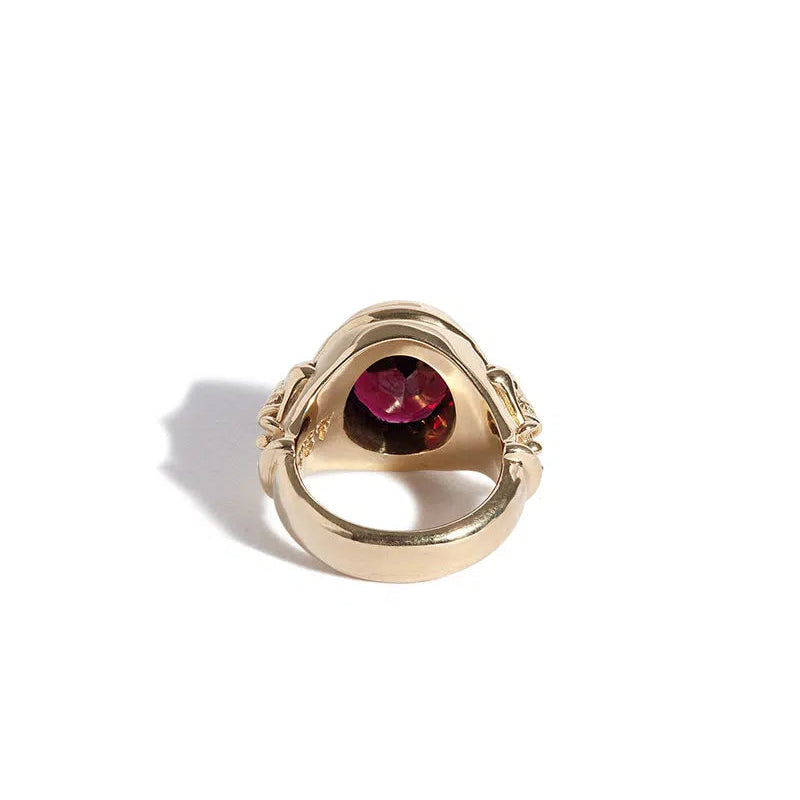Solid Gold Chalice Ring