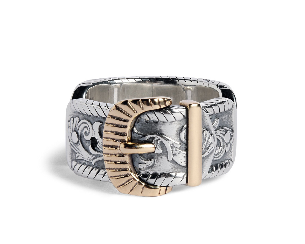 Sammi x TGF Silver and 9ct Gold 'Hank' Ring