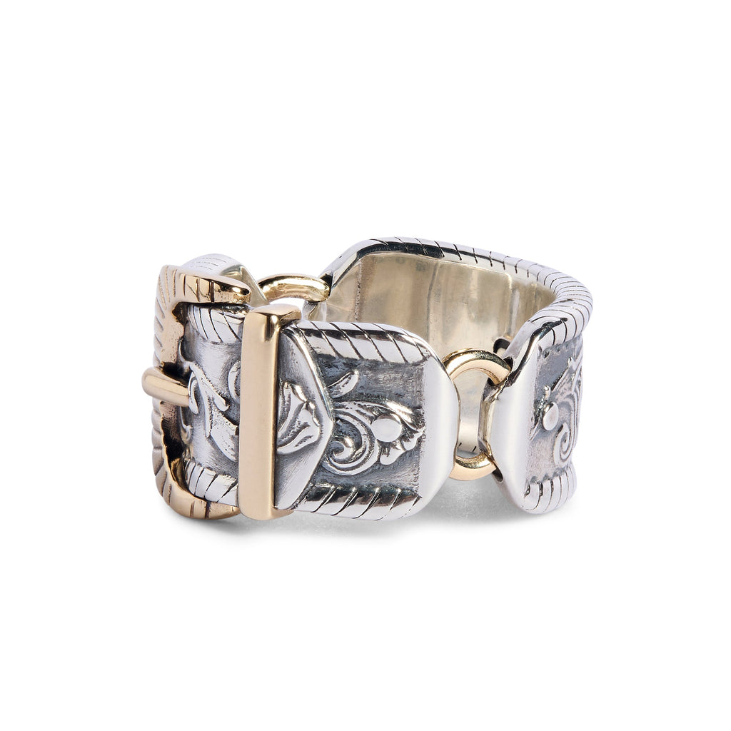 Sammi x TGF Silver and 9ct Gold 'Hank' Ring