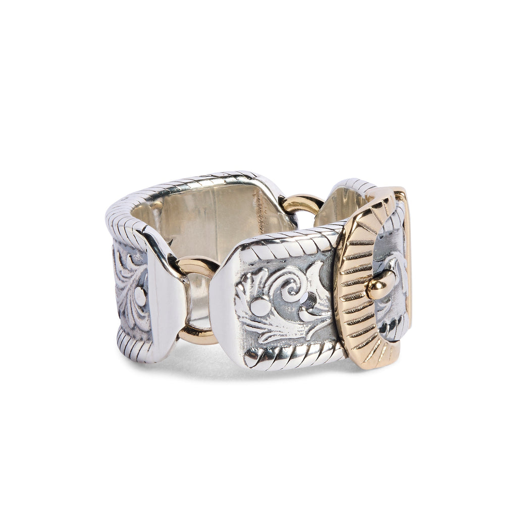 Sammi x TGF Silver and 9ct Gold 'Hank' Ring