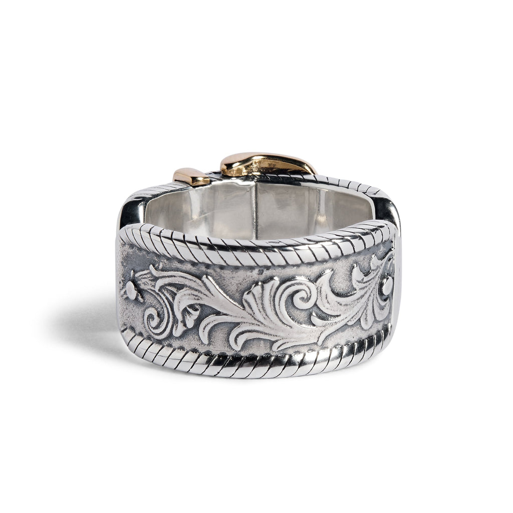 Sammi x TGF Silver and 9ct Gold 'Hank' Ring