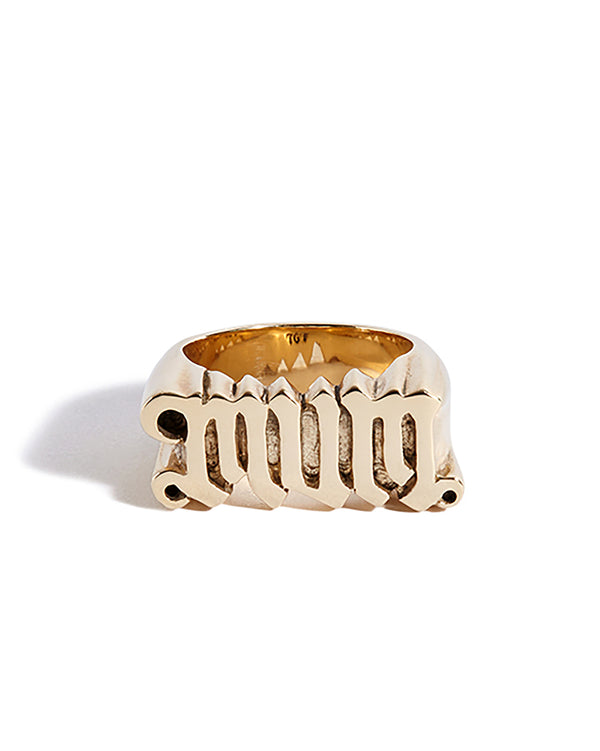 Solid 9ct Gold Mum Ring