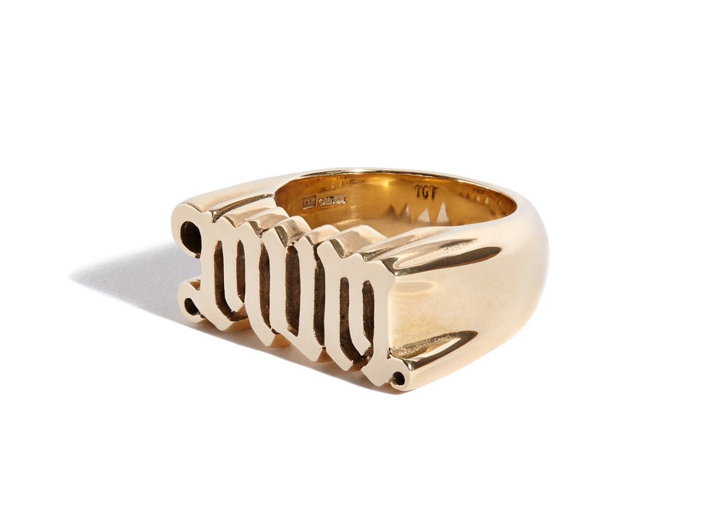 Solid 9ct Gold Mum Ring
