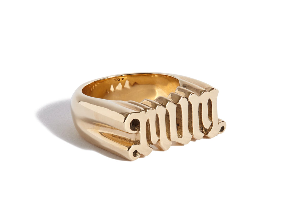 Solid 9ct Gold Mum Ring