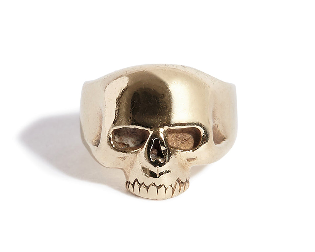 9ct Gold Smallest Evil Skull Ring