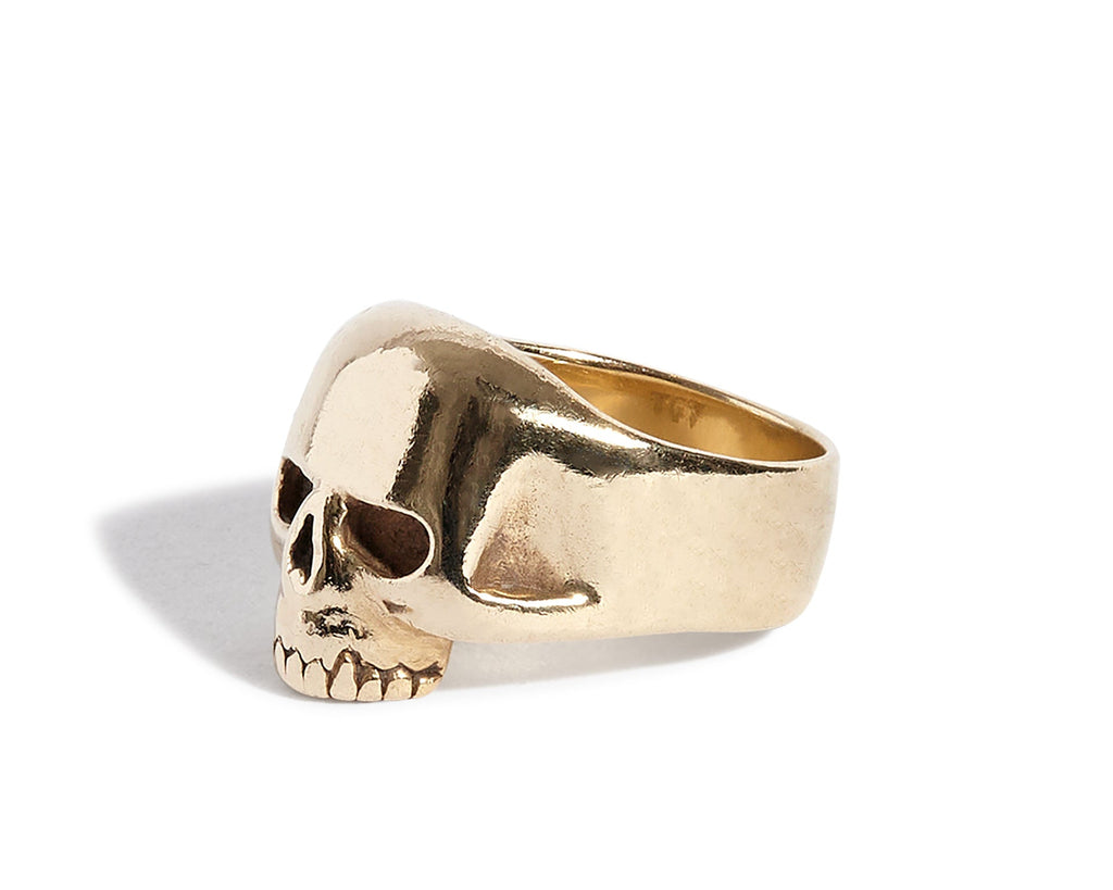 9ct Gold Smallest Evil Skull Ring