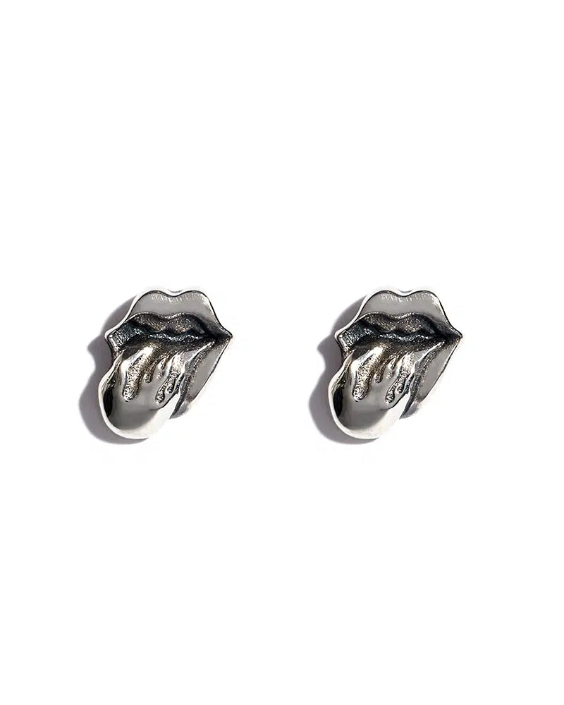 S925 ROLLING STONES THE GREAT FROGピアス ペア Rolling Stones x TGF Play With Fire Studs (Pair) – The Great Frog