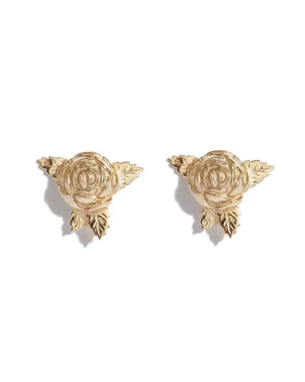 9ct Gold Rose Stud (not pair)