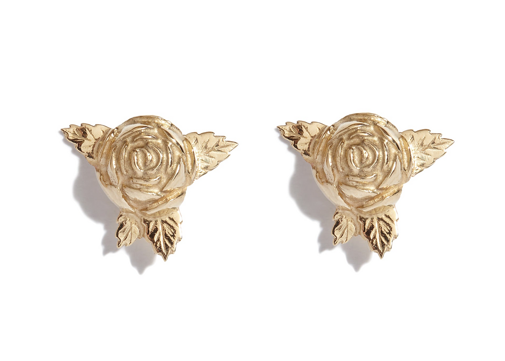 9ct Gold Rose Stud (not pair)