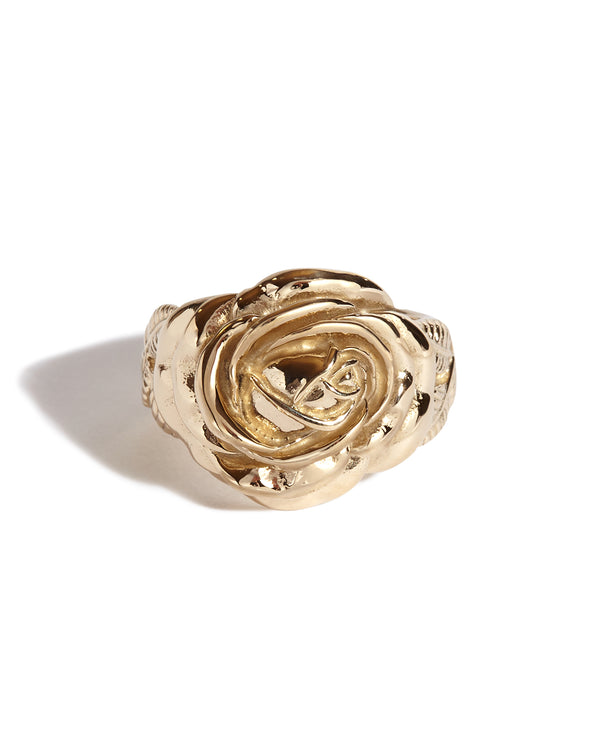 Solid 9ct Gold Rose Ring