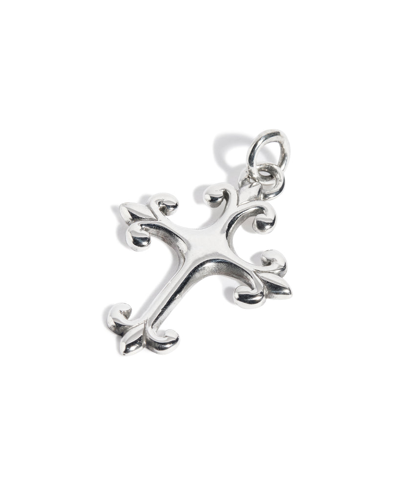 Small Fleur De Lis Cross Pendant