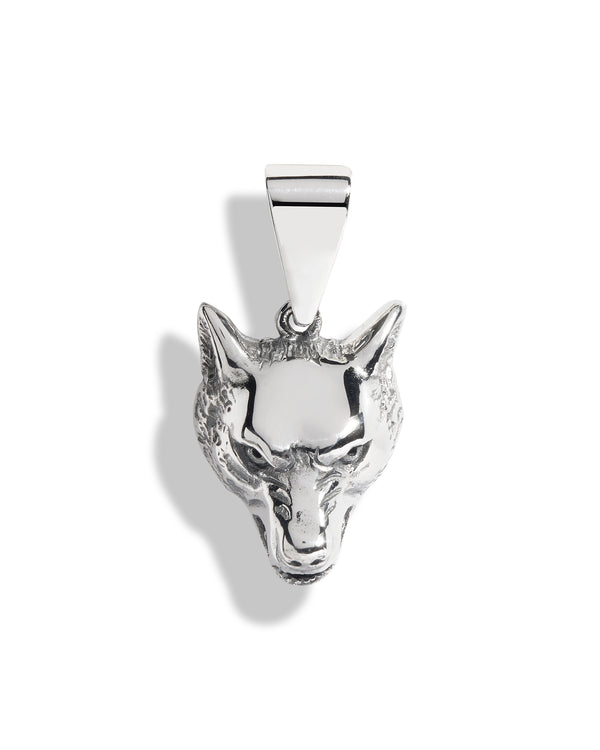 Small Wolf Head Pendant