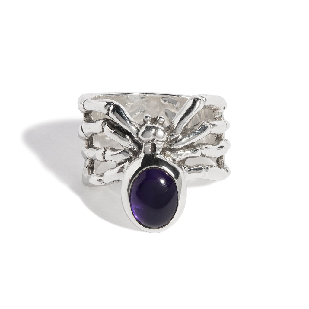 Spider Ring with Gem
