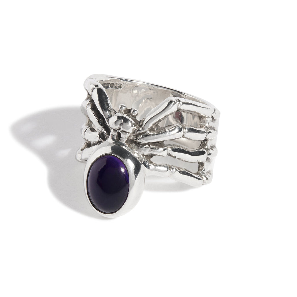 Spider Ring with Gem